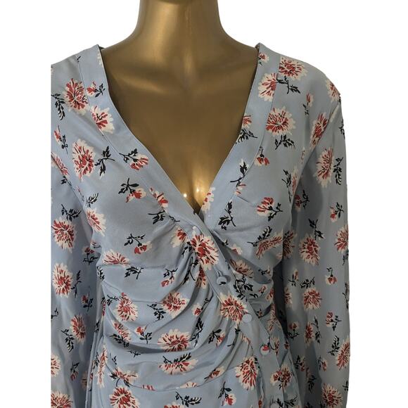 NWT Sz 12 Veronica Beard $450 ROWE Silk Ruched Dress - Picture 5 of 13